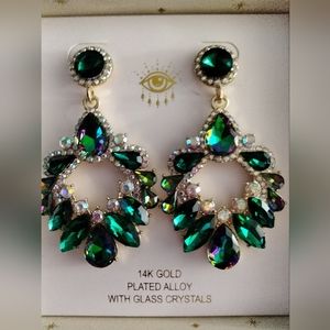 Eye Candy Los Angeles 14 KT Gold  Earrings LUXE COLLECTION